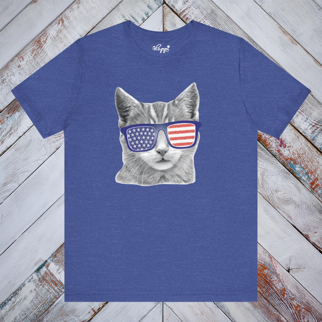 Fourth of July Cat Tee