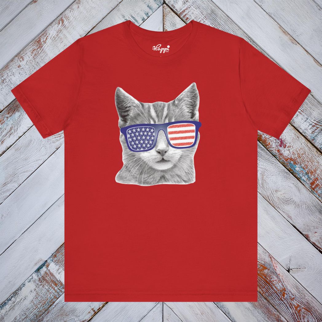 Fourth of July Cat Tee