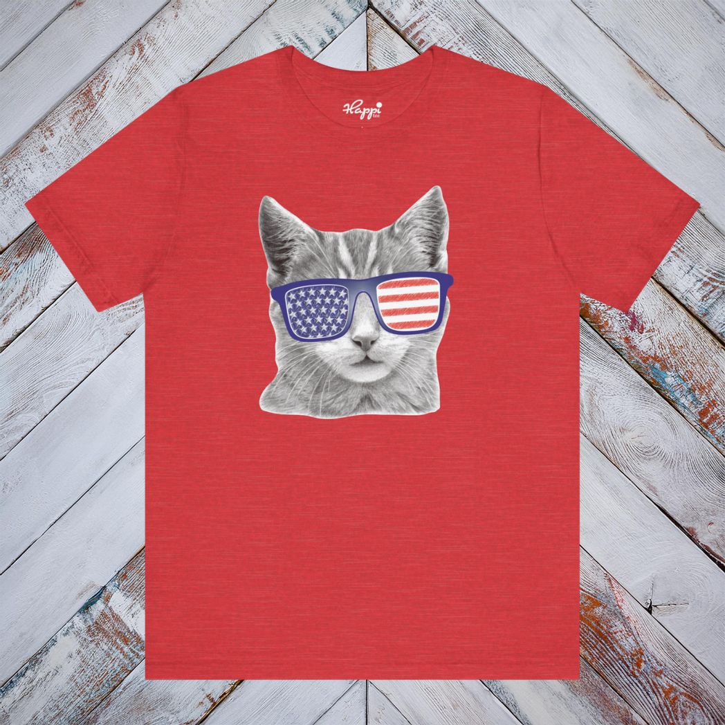 Fourth of July Cat Tee