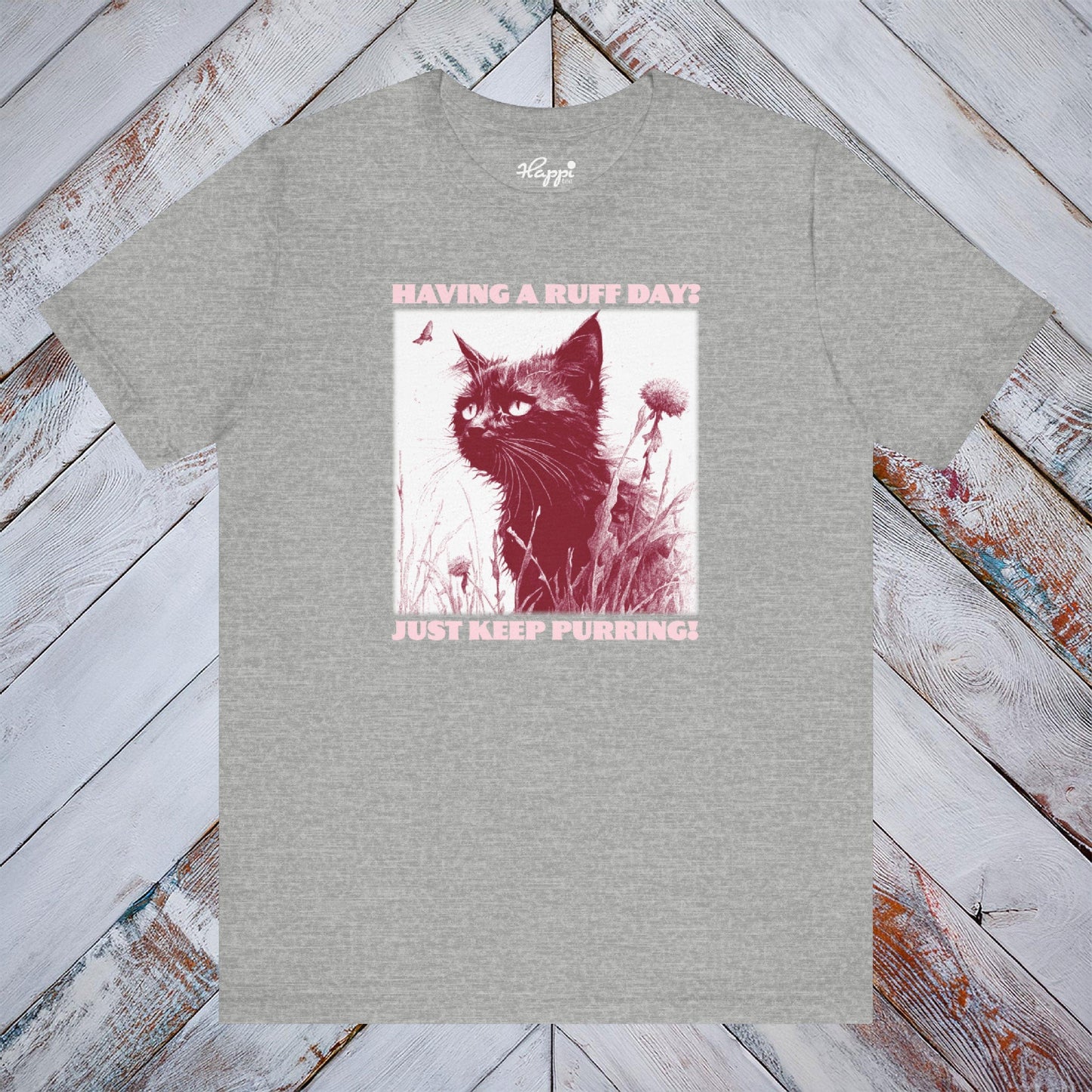 Ruff Day? Just Keep Purring” Wet Kitten Tee